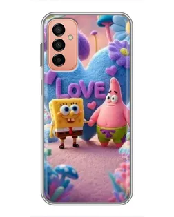 Чехол для Samsung Galaxy M13 с картинкой «Губка Боб Патрик»