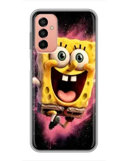 Чехол для Samsung Galaxy M13 с картинкой «Взрывной Спанч Боб»
