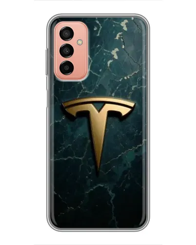Чехол для Samsung Galaxy M13 с картинкой «Мраморная Tesla Gold»