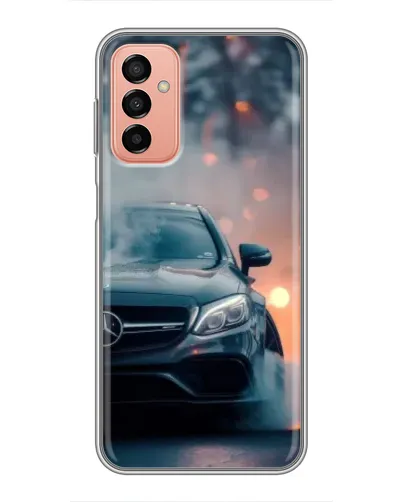 Чехол для Samsung Galaxy M13 с картинкой «Mercedes — ночной город»