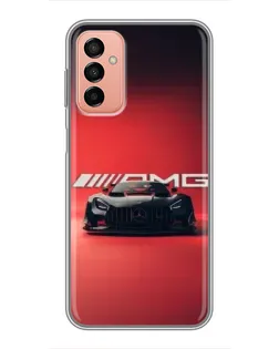 Чехол для Samsung Galaxy M13 с картинкой «Mercedes AMG — красная линия»