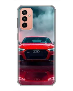 Чехол для Samsung Galaxy M13 с картинкой «Audi RS — красный стиль»
