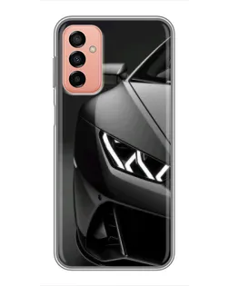 Чехол для Samsung Galaxy M13 с картинкой «Lamborghini фары детализация»