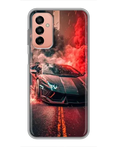 Чехол для Samsung Galaxy M13 с картинкой «Lamborghini красный дым»