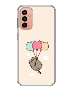 Чехол для Samsung Galaxy M13 с картинкой «Пушин на шариках»