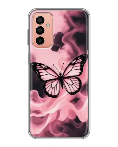 Чехол для Samsung Galaxy M13 с картинкой «Бабочка в дыму»