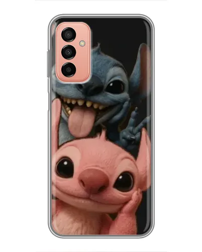 Чехол для Samsung Galaxy M13 с картинкой «Стич и Ангел»