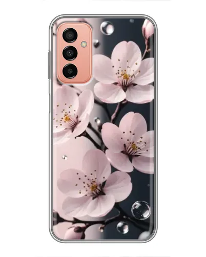 Чехол для Samsung Galaxy M13 с картинкой «Нежная сакура и капли» Чехол для Samsung Galaxy M13 с картинкой «Нежная сакура и капли»