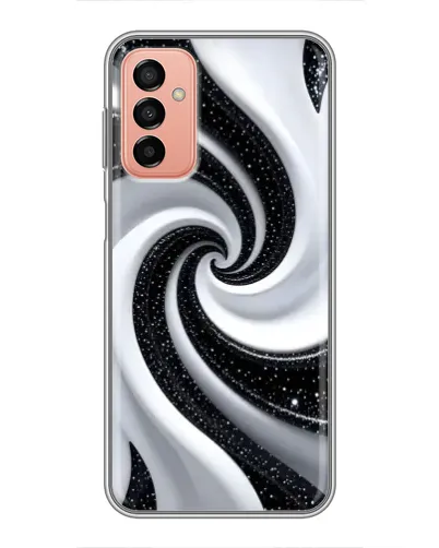 Чехол для Samsung Galaxy M13 с картинкой «Черно-белая спираль» Чехол для Samsung Galaxy M13 с картинкой «Черно-белая спираль»