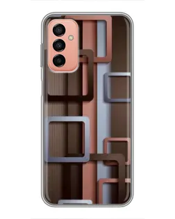 Чохол для Samsung Galaxy M13 з картинкою «Коричневі об'ємні квадрати» Чохол для Samsung Galaxy M13 з картинкою «Коричневі об'ємні квадрати»