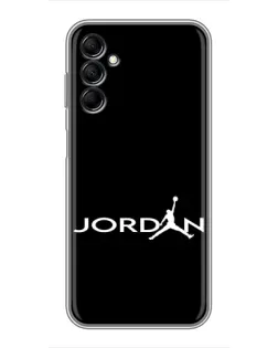 Чехол для Samsung Galaxy M14 5g (M146) с картинкой «Jordan White Logo»