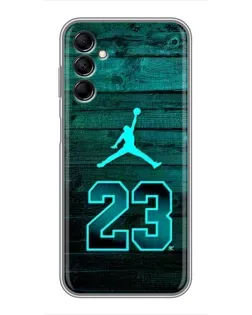 Чехол для Samsung Galaxy M14 5g (M146) с картинкой «Jordan Cyan 23»