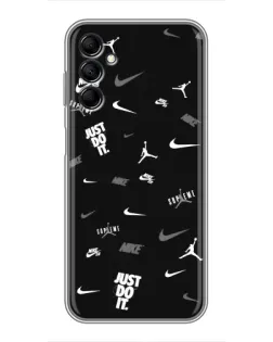 Чехол для Samsung Galaxy M14 5g (M146) с картинкой «Nike Black Pattern»