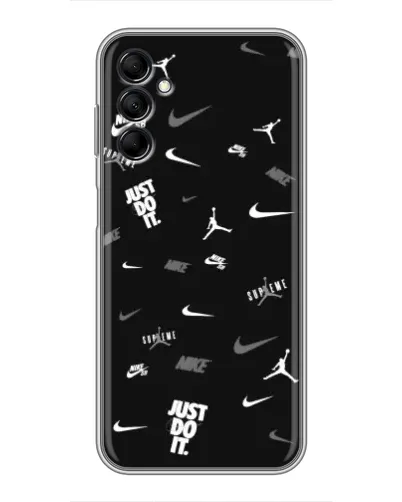 Чехол для Samsung Galaxy M14 5g (M146) с картинкой «Nike Black Pattern»