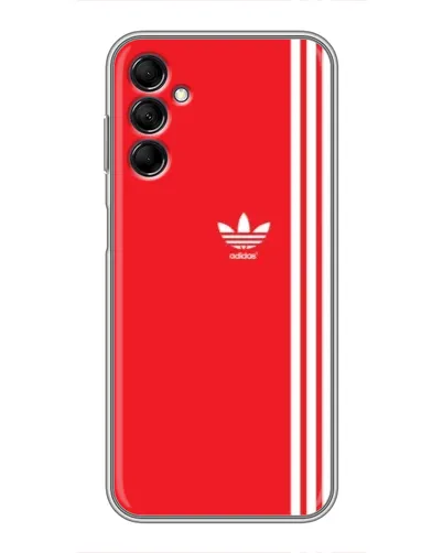 Чехол для Samsung Galaxy M14 5g (M146) с картинкой «Красный минимализм Adidas»