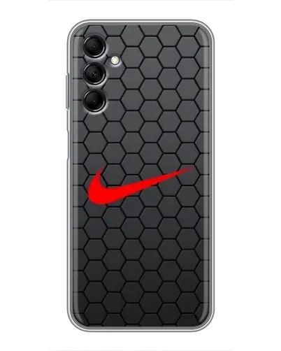 Чехол для Samsung Galaxy M14 5g (M146) с картинкой «Nike — карбоновая сетка»