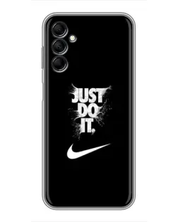Чехол для Samsung Galaxy M14 5g (M146) с картинкой «Текстовый принт Nike»