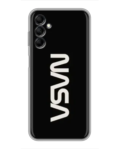 Чехол для Samsung Galaxy M14 5g (M146) с картинкой «NASA — вертикальный логотип»
