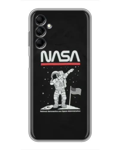 Чехол для Samsung Galaxy M14 5g (M146) с картинкой «NASA — шагаем по Луне»