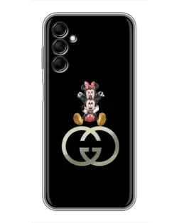 Чехол для Samsung Galaxy M14 5g (M146) с картинкой «Минни Маус на лого»