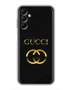 Чехол для Samsung Galaxy M14 5g (M146) с картинкой «Золотой логотип Gucci»