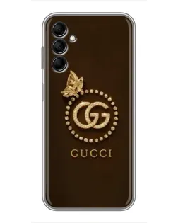 Чехол для Samsung Galaxy M14 5g (M146) с картинкой «Gucci — золотая бабочка»