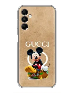 Чехол для Samsung Galaxy M14 5g (M146) с картинкой «Микки Маус Gucci — крафт»