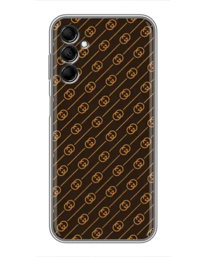 Чехол для Samsung Galaxy M14 5g (M146) с картинкой «Gucci — золотые диагонали» Чехол для Samsung Galaxy M14 5g (M146) с картинкой «Gucci — золотые диагонали»