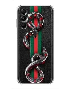 Чехол для Samsung Galaxy M14 5g (M146) с картинкой «Gucci — змея на полосе» Чехол для Samsung Galaxy M14 5g (M146) с картинкой «Gucci — змея на полосе»