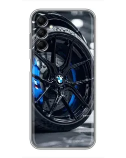 Чехол для Samsung Galaxy M14 5g (M146) с картинкой «Колесо BMW вблизи»