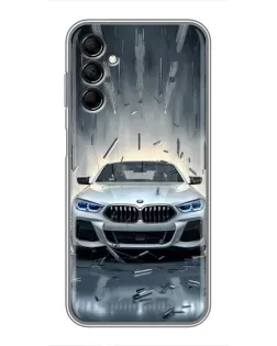 Чехол для Samsung Galaxy M14 5g (M146) с картинкой «BMW в свете фар»