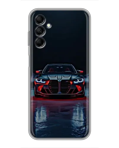 Чехол для Samsung Galaxy M14 5g (M146) с картинкой «BMW на мокрой дороге»