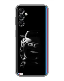 Чехол для Samsung Galaxy M14 5g (M146) с картинкой «Силуэт BMW в темноте»