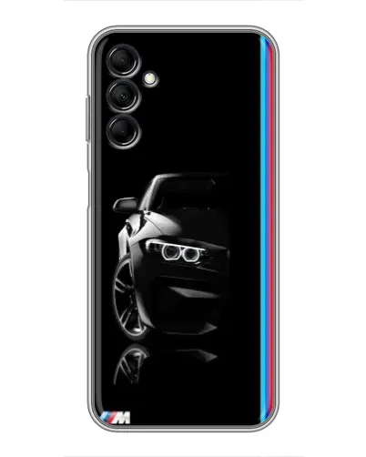 Чехол для Samsung Galaxy M14 5g (M146) с картинкой «Силуэт BMW в темноте»
