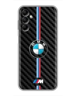 Чехол для Samsung Galaxy M14 5g (M146) с картинкой «Эмблема BMW и карбон»