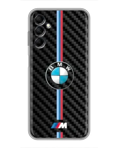 Чехол для Samsung Galaxy M14 5g (M146) с картинкой «Эмблема BMW и карбон»