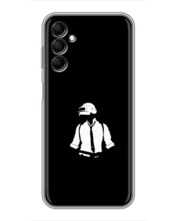 Чехол для Samsung Galaxy M14 5g (M146) с картинкой «PUBG — белый шлем»