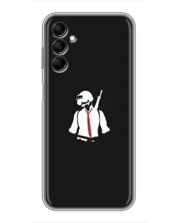 Чехол для Samsung Galaxy M14 5g (M146) с картинкой «PUBG — силуэт воина»