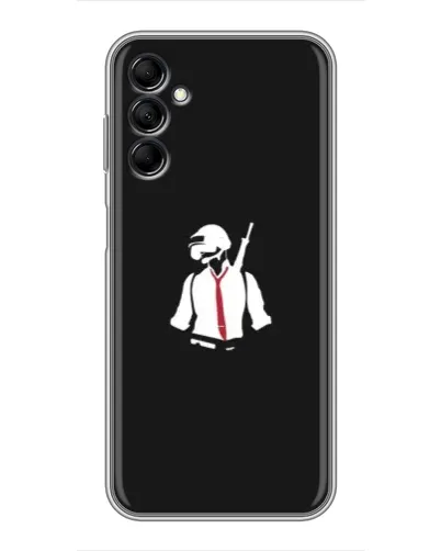 Чехол для Samsung Galaxy M14 5g (M146) с картинкой «PUBG — силуэт воина»