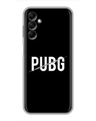 Чехол для Samsung Galaxy M14 5g (M146) с картинкой «PUBG — белый логотип»