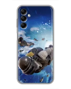 Чехол для Samsung Galaxy M14 5g (M146) с картинкой «Десант PUBG — прыжок»