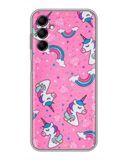 Чехол для Samsung Galaxy M14 5g (M146) с картинкой «Unicorn паттерн розовый» Чехол для Samsung Galaxy M14 5g (M146) с картинкой «Unicorn паттерн розовый»