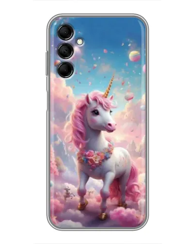 Чехол для Samsung Galaxy M14 5g (M146) с картинкой «Единорог среди облаков»