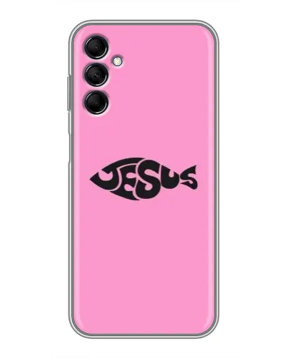 Чехол для Samsung Galaxy M14 5g (M146) с картинкой «Розовый символ Jesus» Чехол для Samsung Galaxy M14 5g (M146) с картинкой «Розовый символ Jesus»