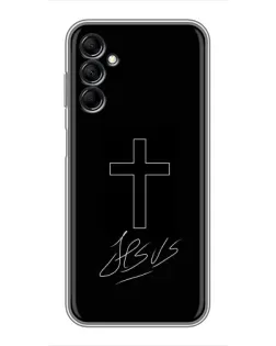 Чехол для Samsung Galaxy M14 5g (M146) с картинкой «Графический крест Jesus» Чехол для Samsung Galaxy M14 5g (M146) с картинкой «Графический крест Jesus»