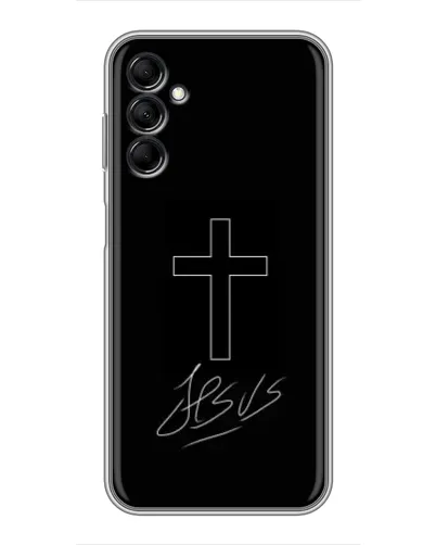 Чехол для Samsung Galaxy M14 5g (M146) с картинкой «Графический крест Jesus» Чехол для Samsung Galaxy M14 5g (M146) с картинкой «Графический крест Jesus»