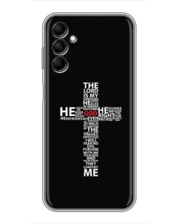 Чехол для Samsung Galaxy M14 5g (M146) с картинкой «Текстовый крест» Чехол для Samsung Galaxy M14 5g (M146) с картинкой «Текстовый крест»