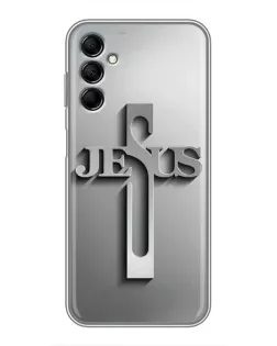 Чехол для Samsung Galaxy M14 5g (M146) с картинкой «Металлический крест Jesus» Чехол для Samsung Galaxy M14 5g (M146) с картинкой «Металлический крест Jesus»
