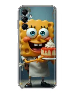 Чехол для Samsung Galaxy M14 5g (M146) с картинкой «Повар Спанч Боб»