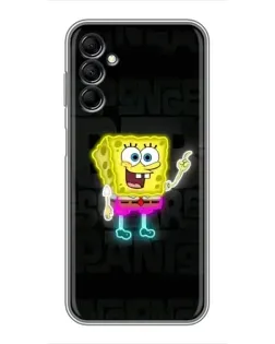 Чехол для Samsung Galaxy M14 5g (M146) с картинкой «Неоновый Губка Боб»